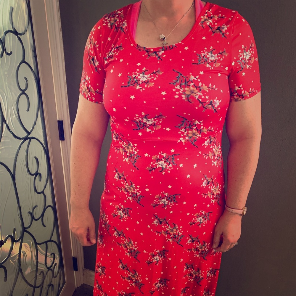 Floral Polyester Dress